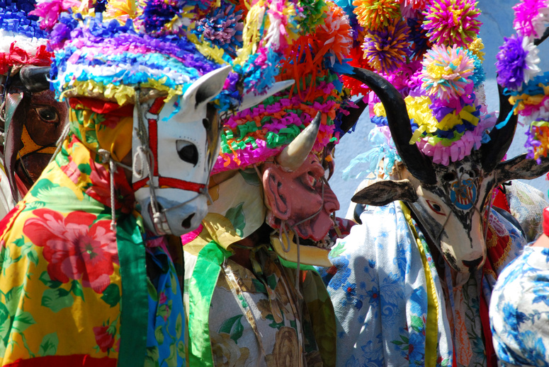 Carnival masks in Mexico